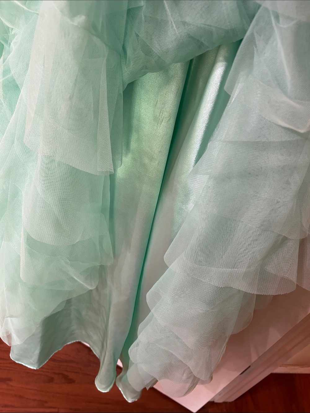 Masquerade Rhinestone & Ruffle Gown - Picture 10 of 12